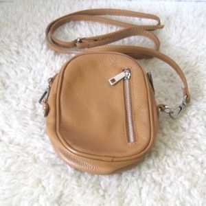 Simons Small Pebble Leather Crossbody Bag